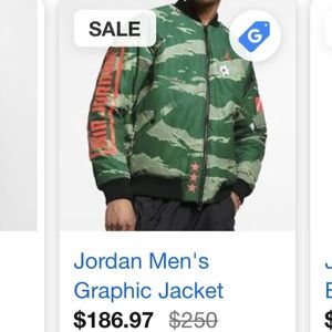 Jordan men’s bomber jacket medium